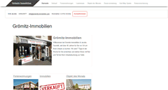 Desktop Screenshot of groemitz-immobilien.com