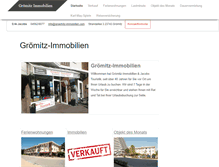 Tablet Screenshot of groemitz-immobilien.com